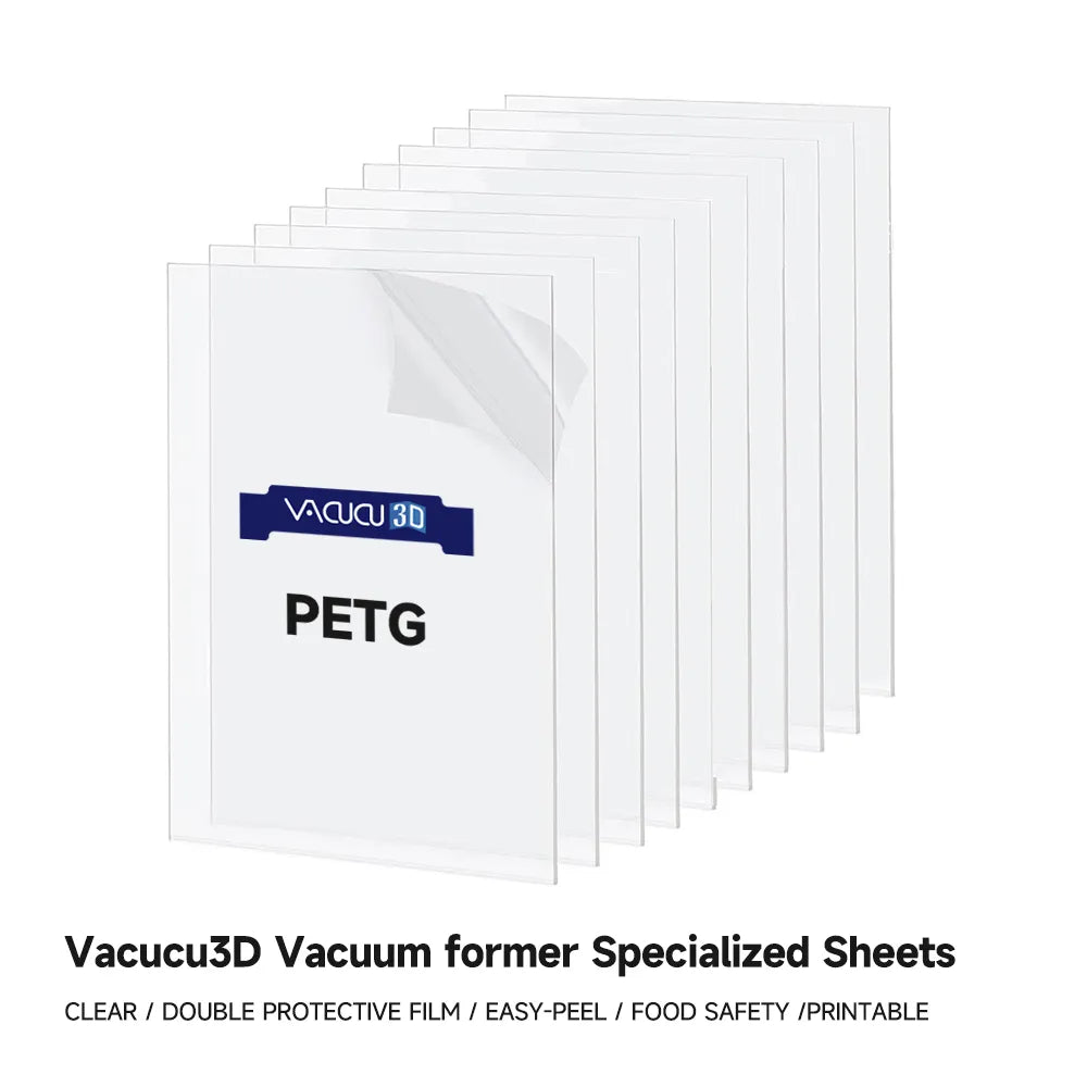 VACUCU 3D A3 Clear PETG Sheet