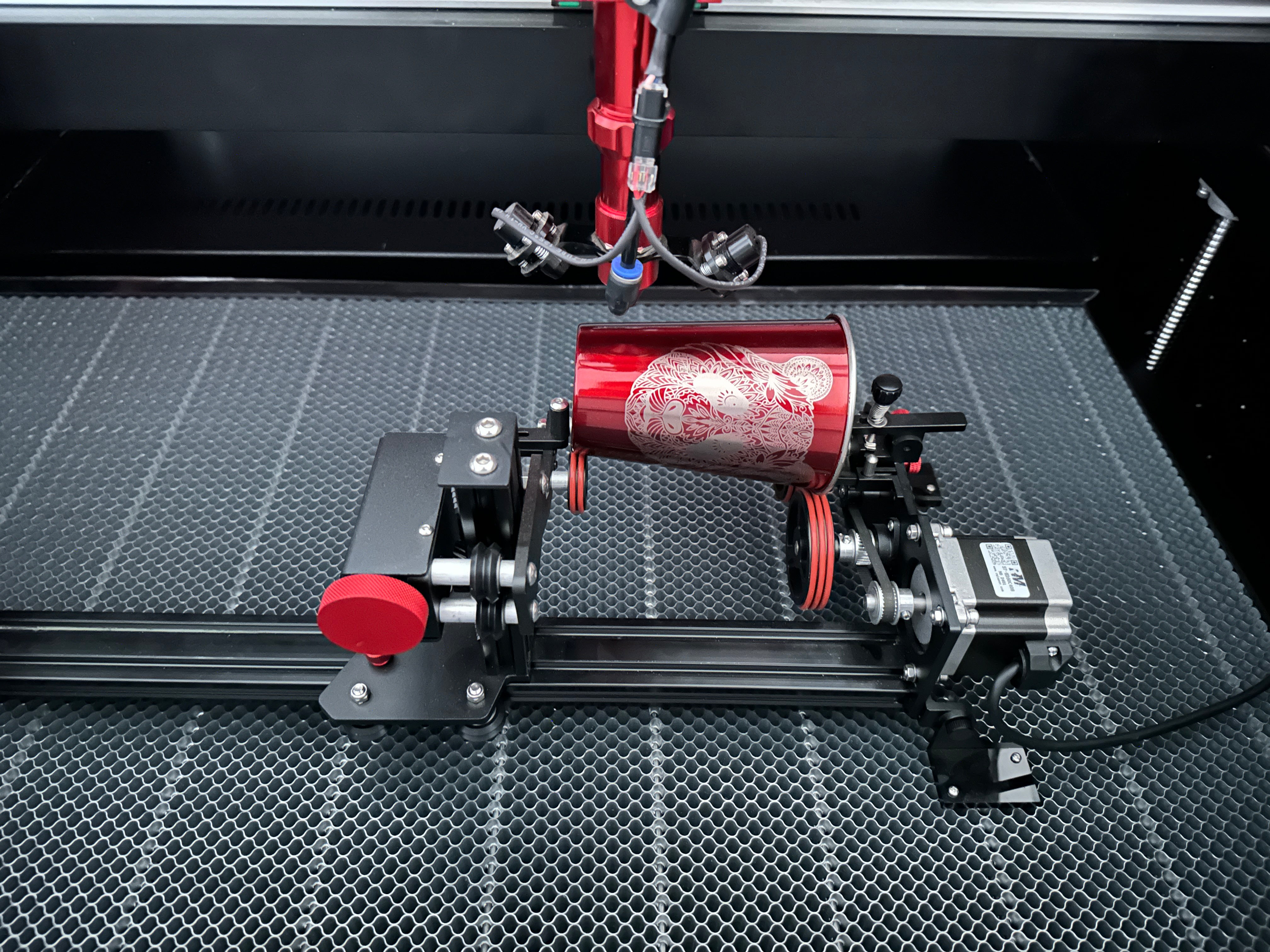 RM laser Low Boy 4-wheel axis rotary